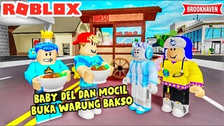 BANG BOY DAN PANDU GAMING KETEMU BABY DELL JUALAN BAKSO DI BROOKHAVEN - ROBLOX INDONESIA