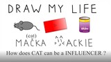 How does CAT CAN BE INFLUENCER ? Cat Jackie - Draw My Life