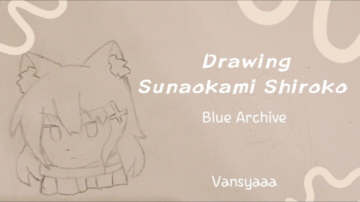 DRAWING SUNAOKAMI SHIROKO DARI GAME BLUE ARCHIVE