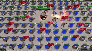 "Warcraft 3", if the invincibility cheats are enabled, who can kill the most musketeers in 1 minute?