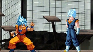 Son Goku siêu xanh VS Vegito siêu xanh