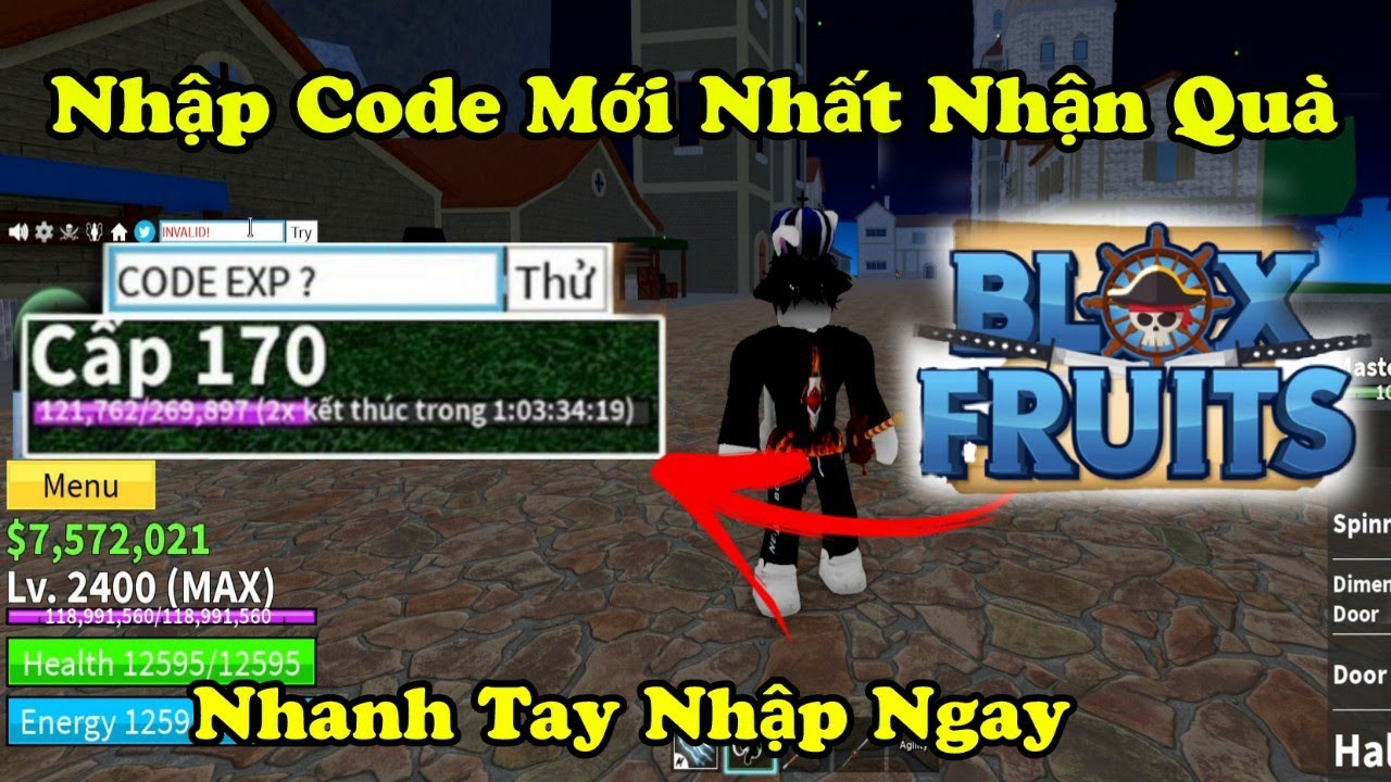 EVERY WORKING CODE IN ROBLOX BLOX FRUITS! *Free Double XP* - BiliBili