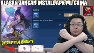 ALASAN KALIAN JANGAN DOWNLOAD APK MLBB CHINA - DIJAMIN MENYESAL! +GIVEAWAY RESOURCE ASPIRANTS