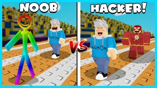 BALAP LARI PALING LAMBAT VS PALING CEPAT DI ROBLOX!