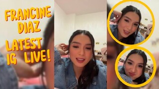 FRANCINE EXCITED NA PARA SA BOLA BOLA | Instagram live • March 3, 2022