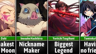 Demon Slayer Characters Record Holders I Otaku Senpai Comparisons