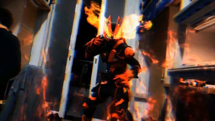 Efek khusus mengubah Kamen Rider Geats MKll menjadi versi tampan dan seksi