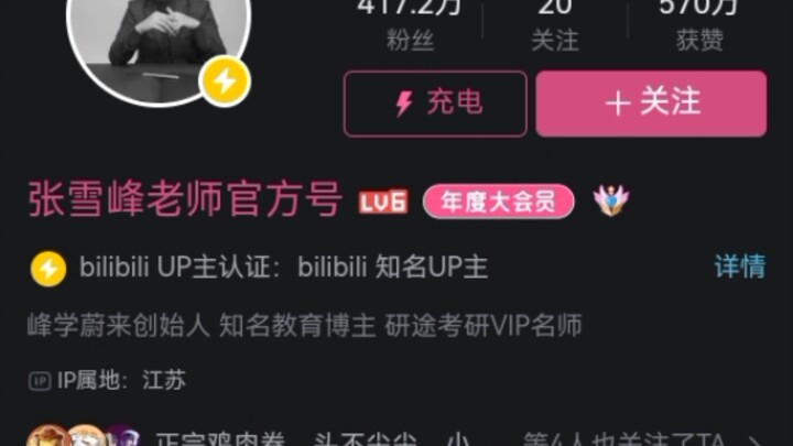 “นิยายนายจาง” แต่สร้างโดยผู้ใช้ของบีลิบิลิ