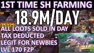 18.9M PER DAY SH FARMING FOR F2P NEWBIES