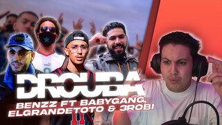 Benzz - Drouba ft BabyGang, ElGrandeToto & 3robi (Official Video) (Reaction)