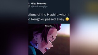 Rengoku 😭💔 demonslayer tanjiro zenitsu inosuke rengoku nezuko uzui uzuitengen tanjirokamado shinobu tomioka anime