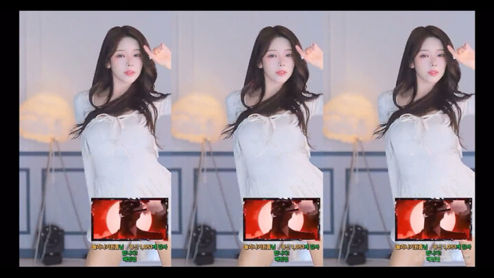 مذيعة الجمال الكورية بي جي هوي مينغ ترقص بحرارة، يا لها من رائعة