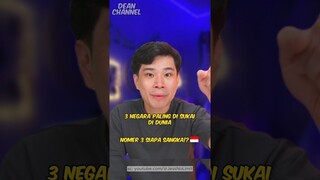 3 Negara Paling Disukai Di Dunia (Nomer 3 Siapa Sangka 🇮🇩)