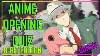 ANIME OPENING QUIZ - 8-BIT EDITION - 40 OPENINGS + 10 BONUS ENDINGS