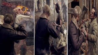 Resident Evil 4 Remake - Parry All Monsters Attacks (RE4 Remake 2023)
