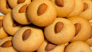 Bánh cookies hạnh nhân/Almond cookies_công thức bánh hạnh nhân thơm bùi,giòn tan của Bếp Hoa