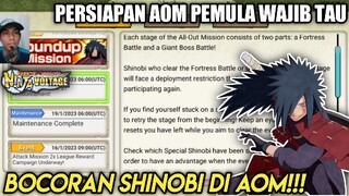 PERSIAPAN SEBELUM AOM BOCORAN SHINOBI YANG WORTH IT DI BAWA - NARUTO X BORUTO NINJA VOLTAGE