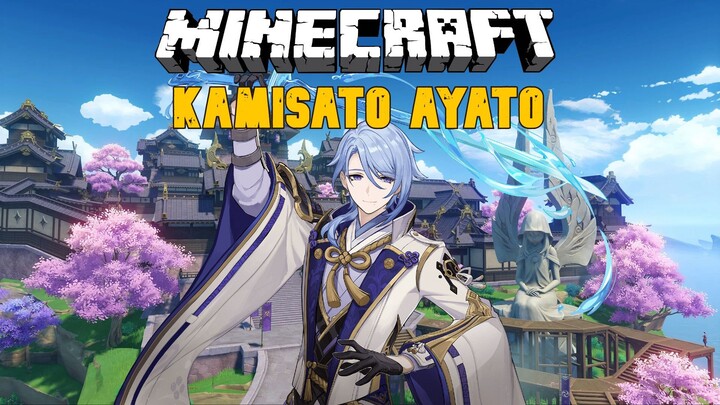 Kamisato Ayato in Minecraft