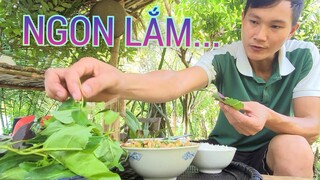 HOA CHUỐI XÀO THỊT CHUA/món ăn dân dã  /Minh Mộc