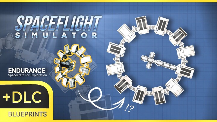 I Built an Endurance Space Station in Spaceflight Simulator !?
