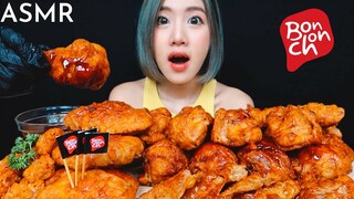 ASMR กินไก่ทอดเกาหลี บอนชอน รสใหม่ ฮันนี่โคชูจัง! | ASMR BONCHON HONEY GOCHUJANG FRIED CHICKEN! YUM!