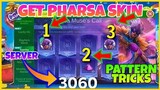 [ TUTORIAL ] Pattern How To Get The New Skin Of Pharsa By Your SERVER | Pharsa Gameplay | MLBB