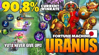 Unbreakable MVP Tank Uranus With 90,8% Current Winrate | Top Global Uranus Gameplay ~ Mobile Legends