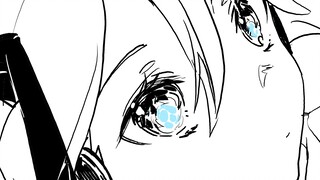 [งานวาดต้นฉบับสำหรับรุ่นน้อง] Twin Ponytail Battle ft. Miku vs. Black Rock Shooter