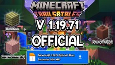 Update MCPE Terbaru || Versi 1.19.71 Official || Fix Bug