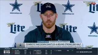 Cooper Rush says that Cowboys deserve to win the Giants in Week 3