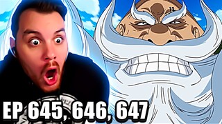 One Piece REACTION Episode 645, 646, & 647