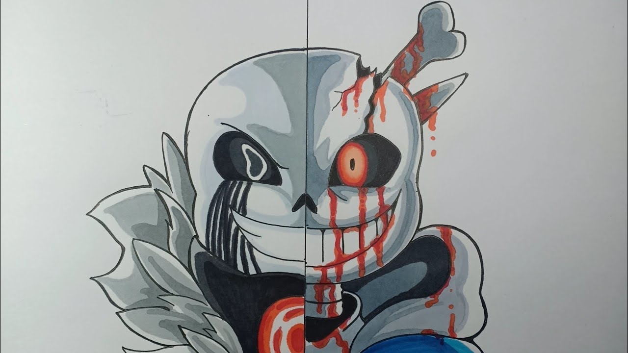 How To Draw Last Breath Phase 69 Vs Killer sans Vẽ Sans Đơn Giản  Bilibili