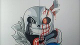 How To Draw Last Breath Phase 69 Vs Killer sans Vẽ Sans Đơn Giản