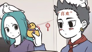 哪吒还小，正是喜欢可爱玩具的年龄！