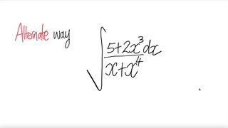 Alternate way:  ∫(5+2x)/(x+x^4)dx