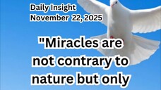 Daily Insight November 22, 2025 #faith #saint #insight