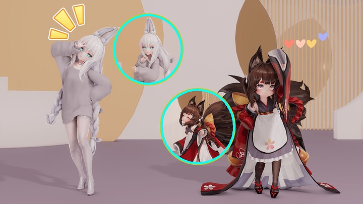 [MMD/ Azur Lane] Vicious and Little Ray said they were very angry φ(゜▽゜*)♪{ﾛｷ/ROKI}