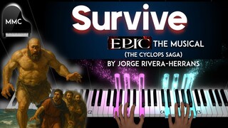 Survive - EPIC THE MUSICAL  (The Cyclops Saga) by Jorge Rivera-Herrans  piano cover + sheet music