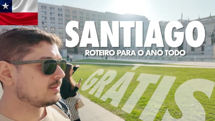 9 LUGARES GRÁTIS em SANTIAGO CHILE | Roteiro Imperdível + Sky Costanera