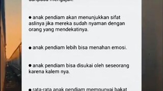 Fakta Anak Pendiam🙂