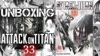 UNBOXING KOMIK ATTACK on TITAN Volume 33 asmr