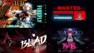 All Stellaron Hunters Bounty Price (Firefly/SAM UPDATE)