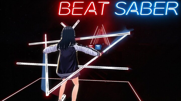 Increasingly outrageous rhythm lightsaber gameplay