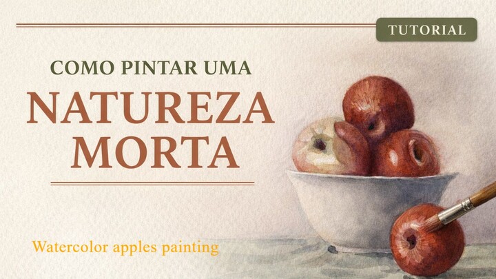 AQUERELA maças watercolor apples