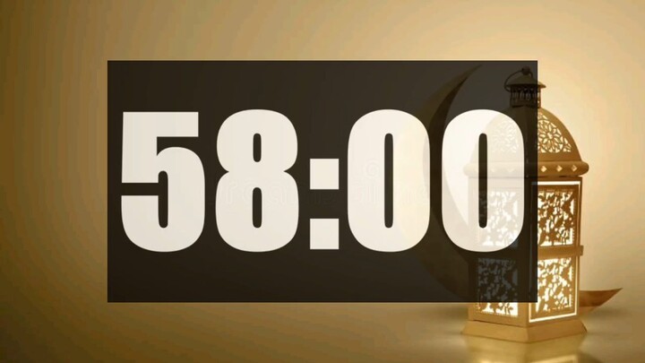58 Minute Timer | Loud Alarm | Time call