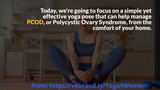 Yoga for PCOD - Easy Pose to Manage Symptoms