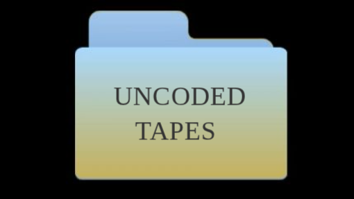 The file with no code (uncoded tapes) analog horror