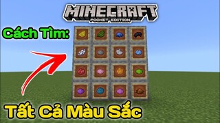 Cách Tìm Tất Cả Bột Màu Trong Minecraft PE | Dành Cho Những Bạn Chưa Biết