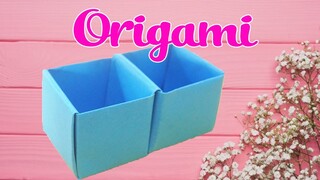 Cách làm hộp quà 2 ngăn bằng giấy cực dễ - đơn giản Gấp giấy Origami -hộp bằng giấy a4