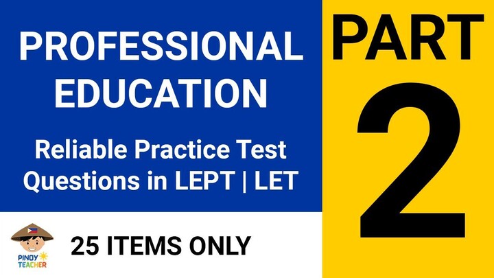 PROFESSIONAL EDUCATION SET A Part 2